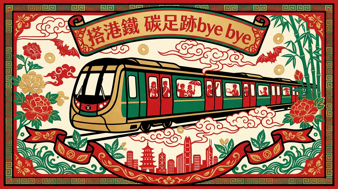 搭港鐵 碳足跡bye bye